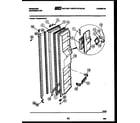 Frigidaire FPCE22VWFL1 freezer door parts diagram