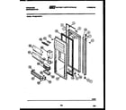 Frigidaire FPCE22VWFW1 refrigerator door parts diagram
