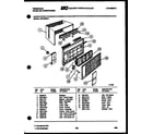 Frigidaire AR12ME5L1 cabinet parts diagram