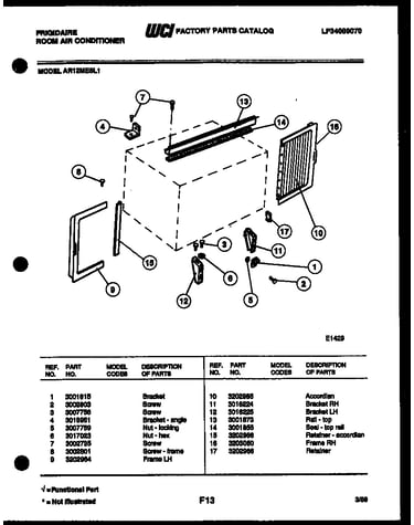 Window mounting parts