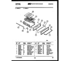 Frigidaire GG94BLW0 broiler drawer parts diagram