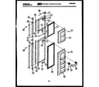 Frigidaire FPE19V3AW1 freezer door parts diagram