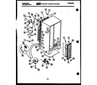 Frigidaire FPE19V3AA1 system and automatic defrost parts diagram