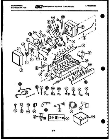 Ice maker and installation parts