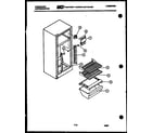 Frigidaire FPI11TLAW5 shelves and supports diagram