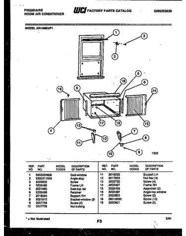 Window mounting parts
