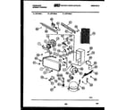 Frigidaire UFP16NL1 system and automatic defrost parts diagram