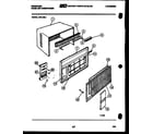 Frigidaire A07LH8L1 cabinet parts diagram