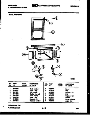 Window mounting parts
