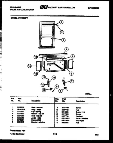Window mounting parts