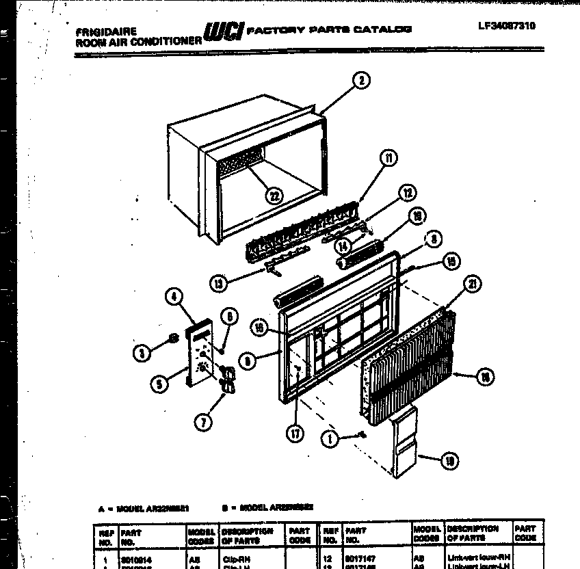 CABINET PARTS