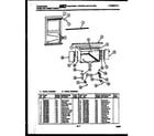 Frigidaire AR22NS5E1 window mounting parts diagram