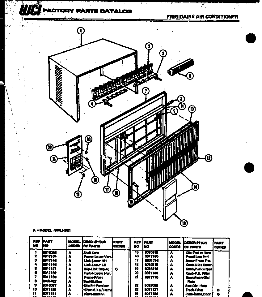 Cabinet parts