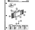 Frigidaire A06LH5E1 window mounting parts diagram