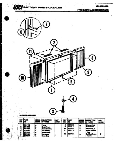 Window mounting parts