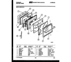 Frigidaire RSE37BAL5 door parts diagram