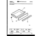 Frigidaire RSE37BAF5 drawer parts diagram