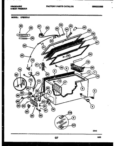 Chest freezer parts
