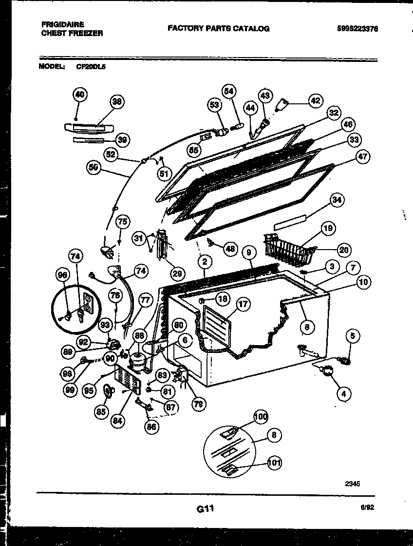 Chest freezer parts