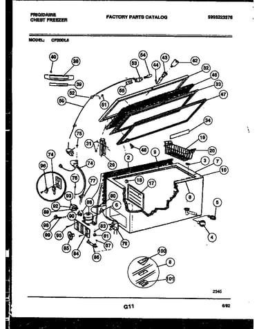 Chest freezer parts