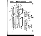 Frigidaire FPE22V3AH1 freezer door parts diagram