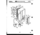Frigidaire FPE22V3AF2 system and automatic defrost parts diagram