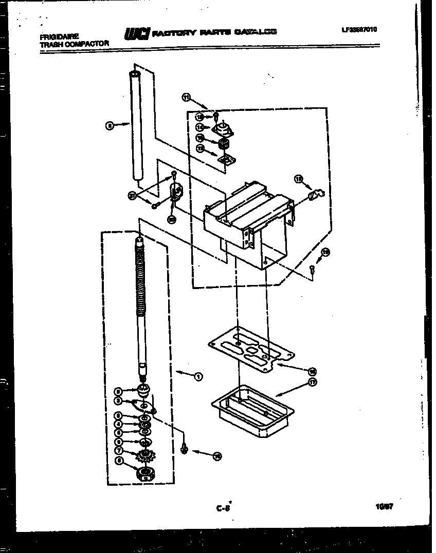 SCREW-POWER AND RAM ASSEMBLY