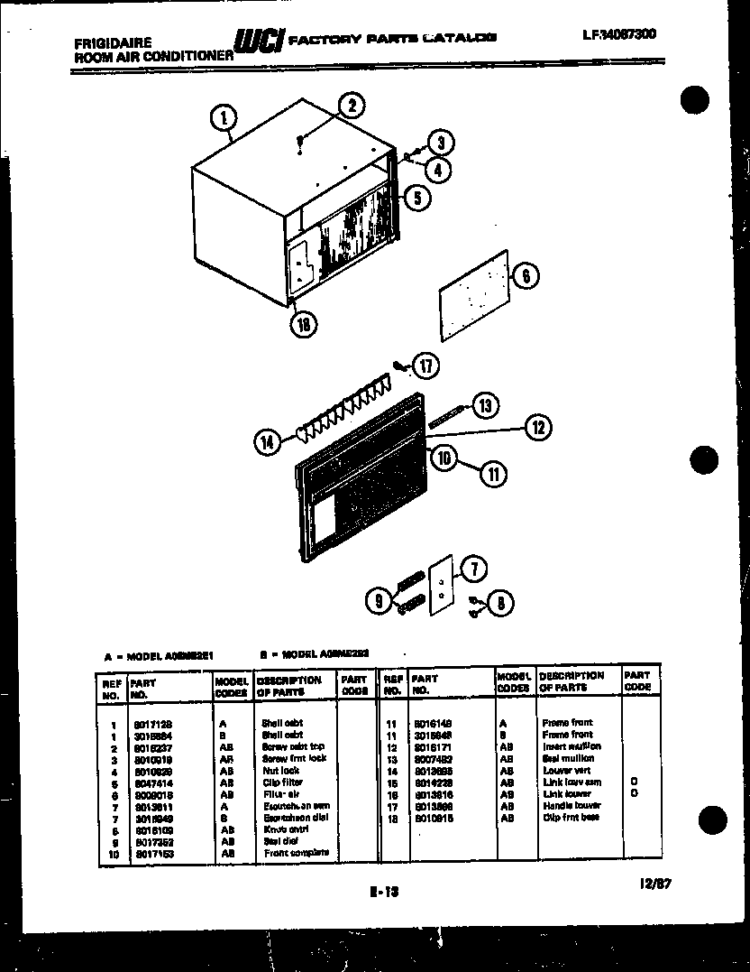 Cabinet parts