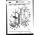 Frigidaire UFE16DL3 cabinet parts diagram