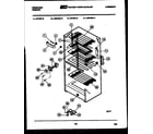 Frigidaire UFE16DL3 shelves and supports diagram