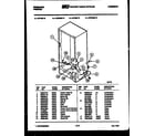 Frigidaire UFE16DL3 compressor parts diagram