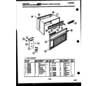 Frigidaire AHW09NT2E2 cabinet parts diagram