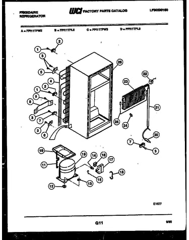 System and automatic defrost parts