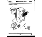 Frigidaire FPES18TEW0 system and automatic defrost parts diagram