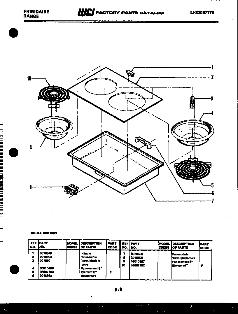 Cooktop parts