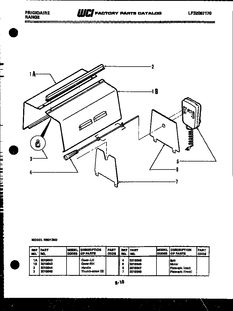 Spit, plate and motor