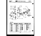 Frigidaire RBD139D0 wheel and wrapper blower parts diagram