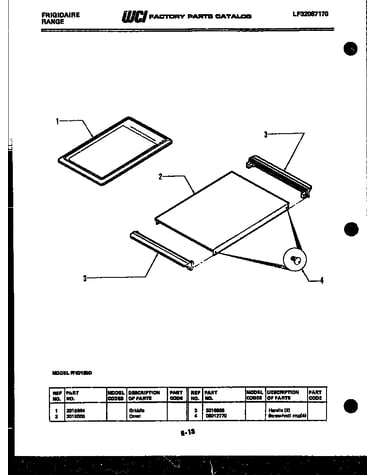 Griddle and cover parts