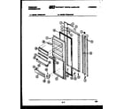 Frigidaire FPE24VAL1 refrigerator door parts diagram