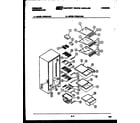 Frigidaire FPE24VAA2 shelves and supports diagram