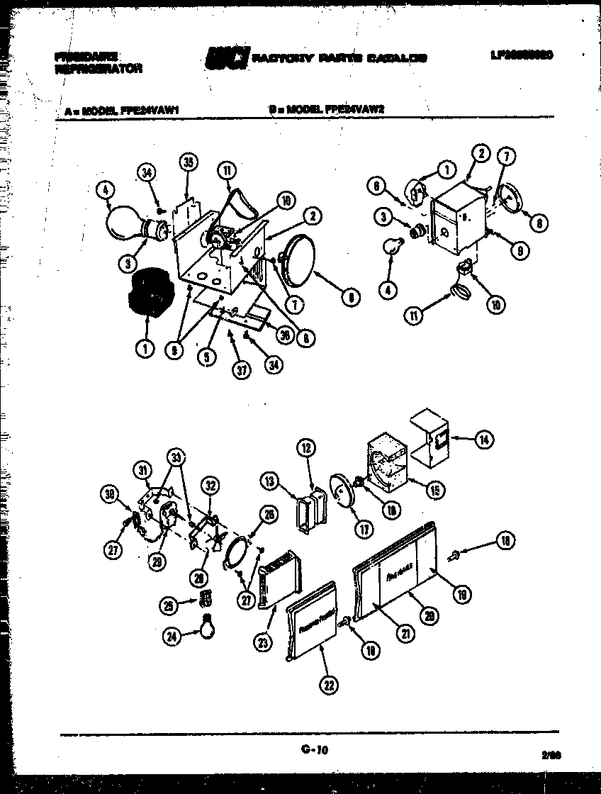 REFRIGERATOR CONTROL ASSEMBLY, DAMPER CONTROL ASSEMBLY AND F