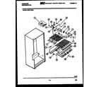 Frigidaire FPE21TIEH0 shelves and supports diagram