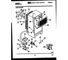 Frigidaire FPE21TIEF0 system and automatic defrost parts diagram