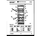 Frigidaire UFF111IE shelves and supports diagram