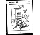 Frigidaire UFF111IE cabinet parts diagram