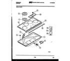 Frigidaire MR25N1 cabinet and control parts diagram