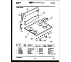 Frigidaire GB162EH cooktop parts diagram