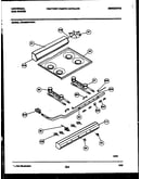 Backguard, cooktop and burner parts