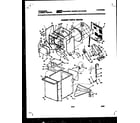 Frigidaire LC248EW0 cabinet parts and heater diagram
