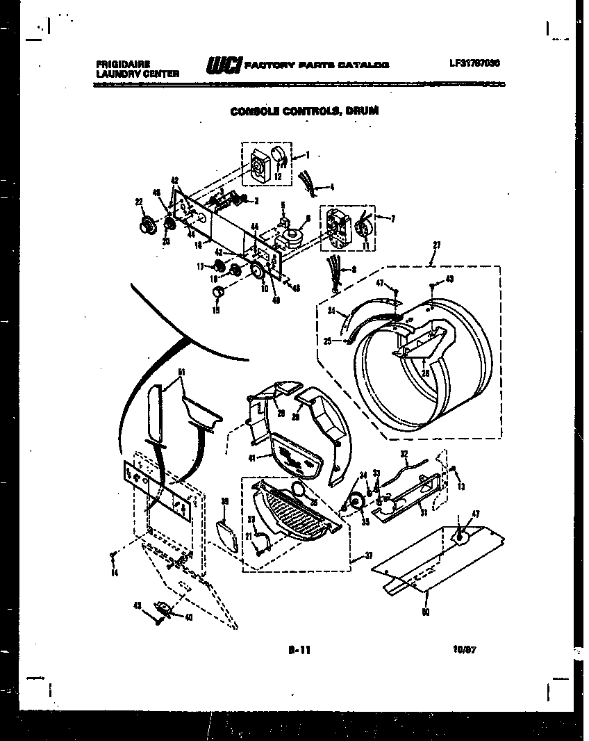 Console, control and drum